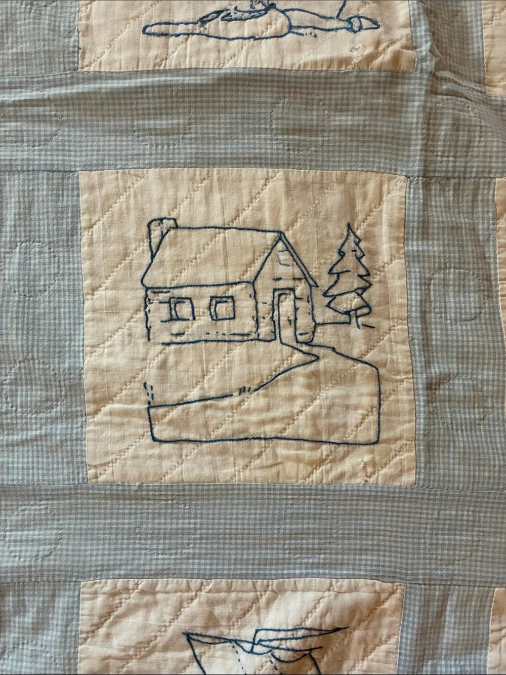 Antique quilt Mayflower